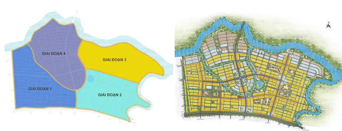 Mặt bằng các phân kỳ dự án T&T Long Hậu